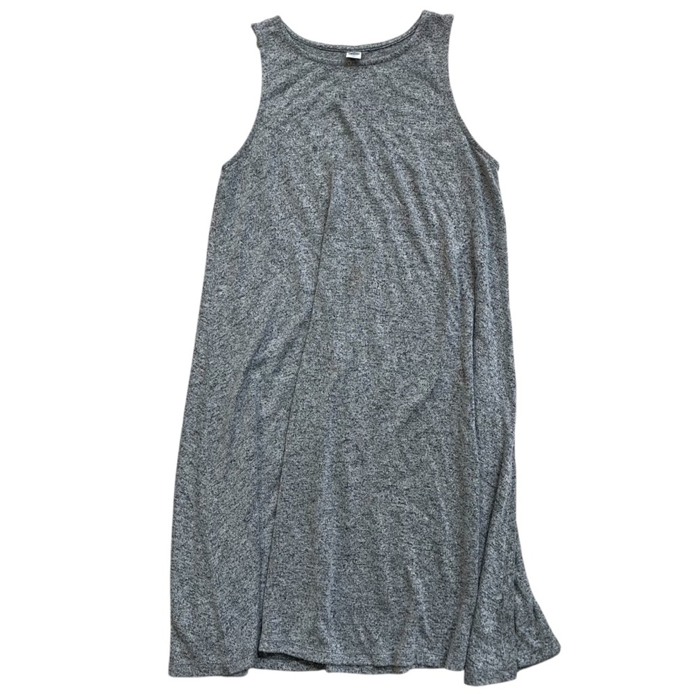 Old Navy Heathered Gray Knit Swing Dress Sz Medium